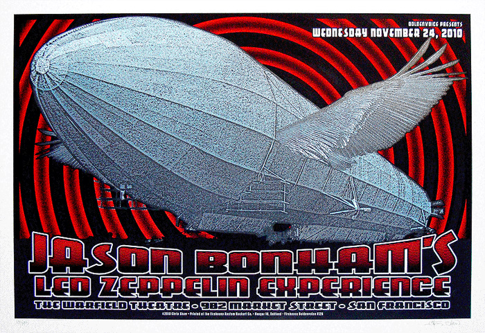 Jason Bonham's Led Zeppelin Experience poster by Chris Shaw Jason Bonham's Led Zeppelin Experience poster by Chris Shaw