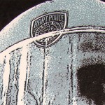 Public Enemy poster Chris Shaw helmet detail Public Enemy poster Chris Shaw helmet detail