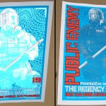 Public Enemy poster Chris Shaw - Blue variant silver reflection comparison Public Enemy poster Chris Shaw - Blue variant silver reflection comparison