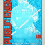 Public Enemy poster Chris Shaw - Blue Pearl variant Public Enemy poster Chris Shaw - Blue Pearl variant