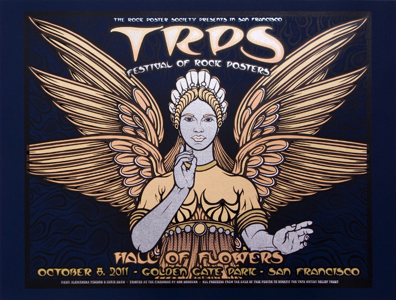 TRPS Festival of Rock Posters 2011 poster by Alexandra Fischer and Chris Shaw