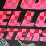 Elvis Costello silkscreen poster by Chris Shaw (Detail)