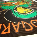 Snaphot of Soundgarden silkscreen poster by Chris Shaw (detail 2)