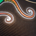 Snaphot of Soundgarden silkscreen poster by Chris Shaw (detail 4)