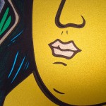 Snaphot of Soundgarden silkscreen poster by Chris Shaw (detail 5)