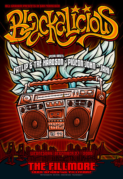 Blackalicious poster by Chris Shaw