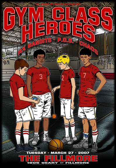 Gym Class Heroes poster by Chris Shaw