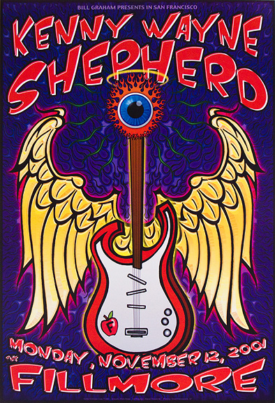Kenny Wayne Shepherd 2001 poster by Chris Shaw