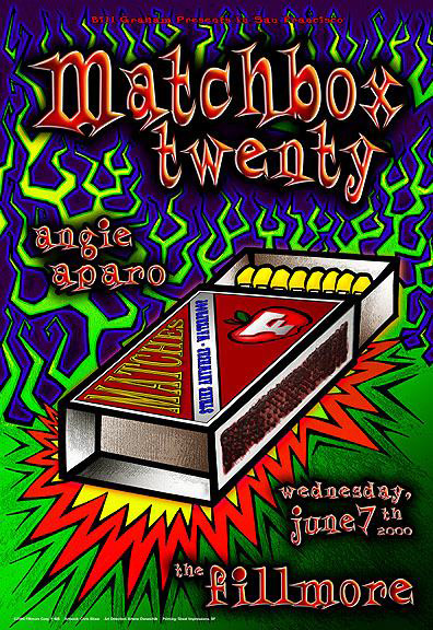 Matchbox 20 2000 poster by Chris Shaw