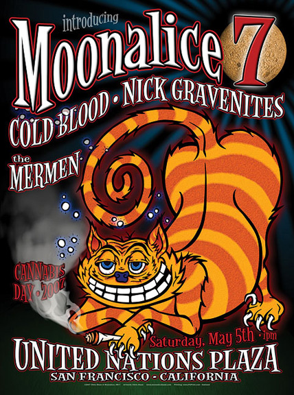 M-001 Moonalice poster by Chris Shaw