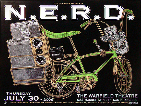 N.E.R.D. poster by Chris Shaw