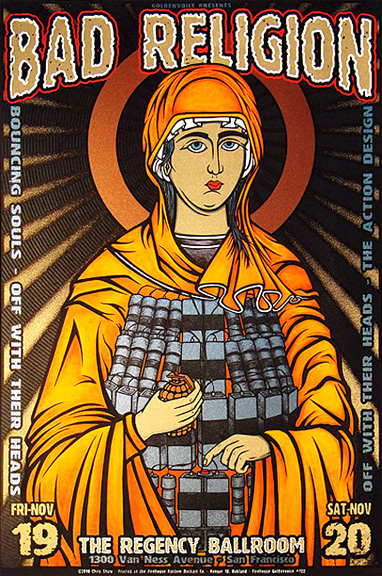 Bad Religion poster by Chris Shaw