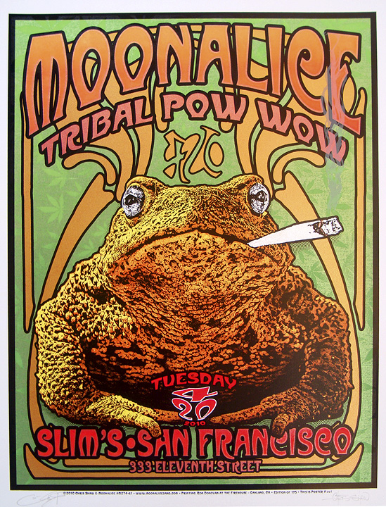 Moonalice poster by Chris Shaw & Ron Donovan