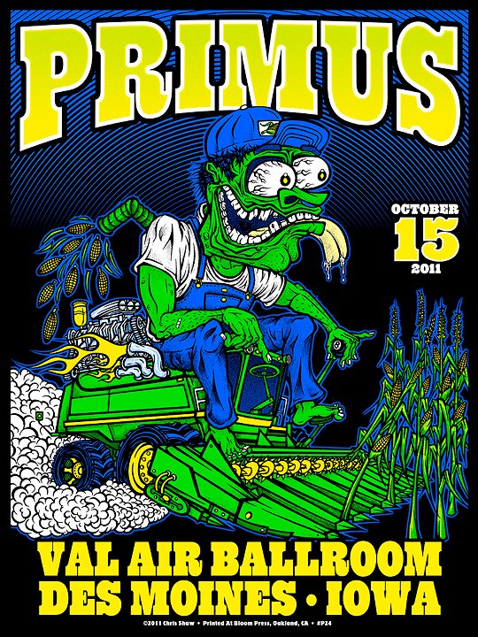 Primus poster by Chris Shaw
