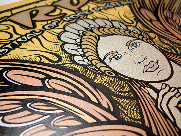 TRPS Festival of Rock Posters 2011 - Gold Variant, detail