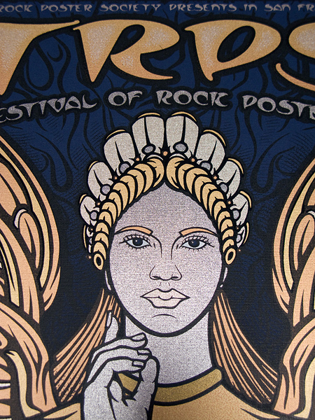 TRPS Festival of Rock Posters 2011 poster - Face detail