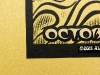 TRPS Festival of Rock Posters 2011 - Gold Variant, paper detail