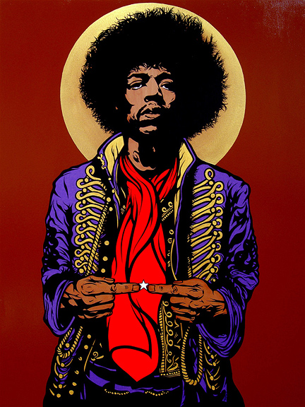Hendrix painting by Chris Shaw | Chris Shaw