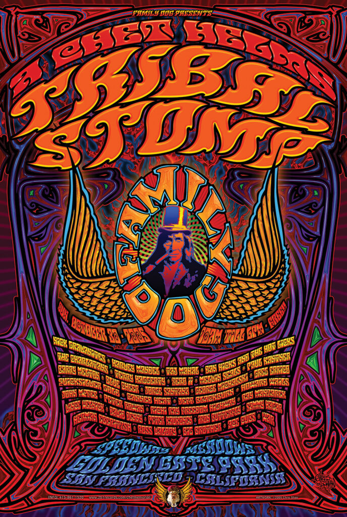 Chet Helms Tribal Stomp Poster by Chris Shaw, 2005